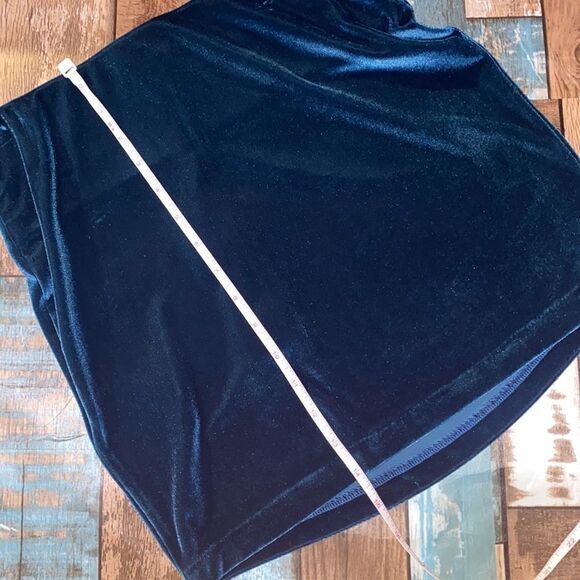 BCBG, Velvet, Midnight Blue Haze, Bodycon Mini Skirt - Picture 10 of 16